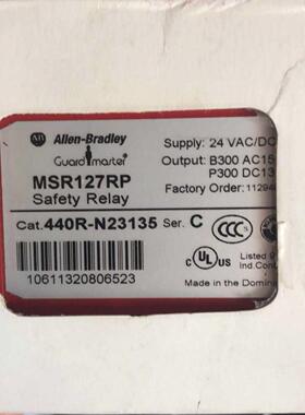 配件AB罗克韦尔*安全继电器 MSR127RP 440R-N23135 现货议价