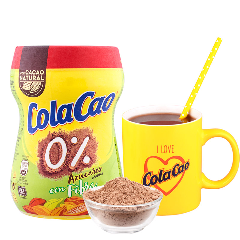 西班牙进口酷乐高可可冲饮粉巧克力饮料高纤维无添加糖儿童怀旧