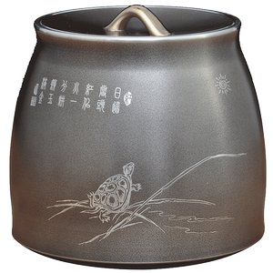 蛙鸣锡罐纯锡茶叶罐锡制防潮密封罐精品礼盒装送长辈朋友退休礼品