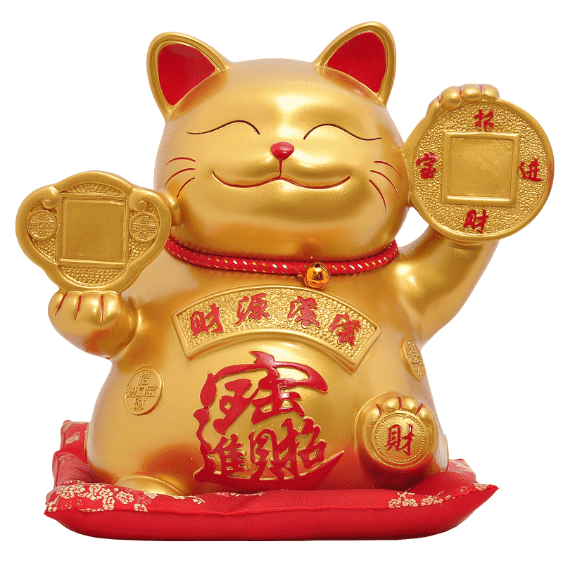招财猫摆件饭店开业礼品收银台