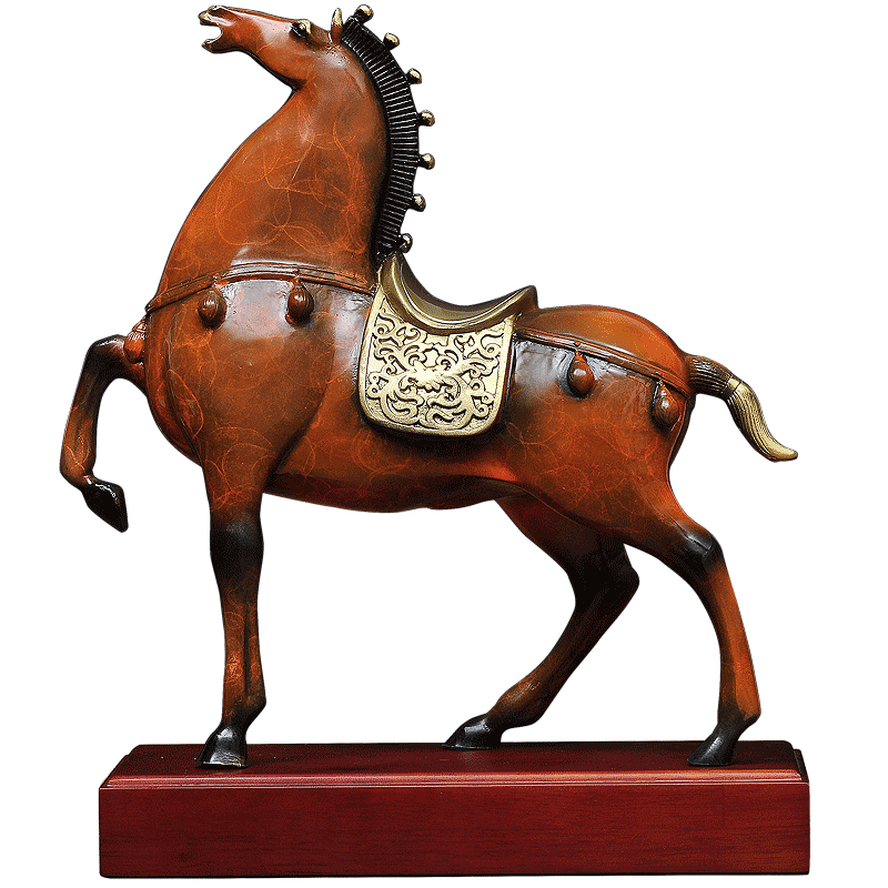 志在千里风水家居客厅书房工艺品