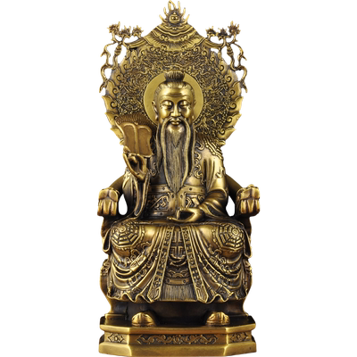 三清道祖摆件雅信精品全铜