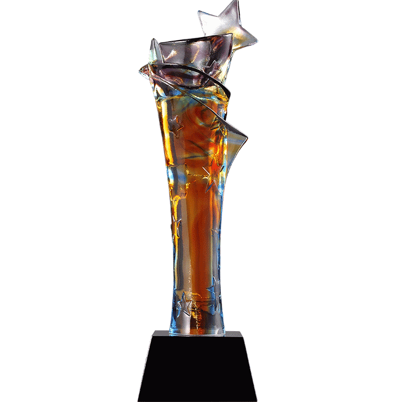 五角星荣誉退休纪念品刻字定制