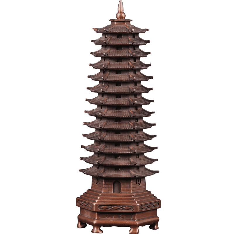 紫铜十三层文昌塔摆件书房