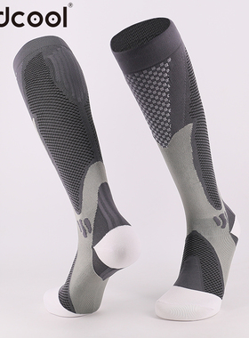 Findcool马拉松跑步袜男女户外长筒越野袜子减压小腿骑行压缩袜