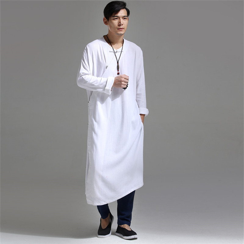 春夏季新品棉麻禅意休闲风长衫