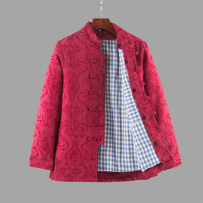 棉花袄可拆卸内胆棉服民族风外套