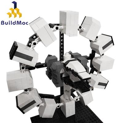 MOC星际穿越游骑兵和着陆器耐li宇宙飞船积木模型玩具摆件装饰DIY