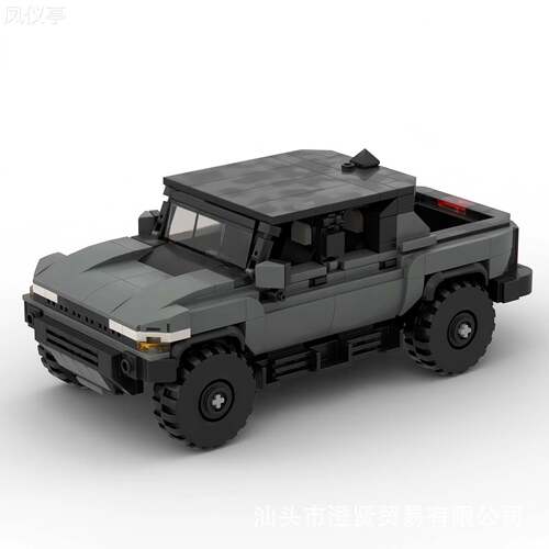 积木兼容MOC-149205GMC悍马电动卡车创意玩具汽车模型