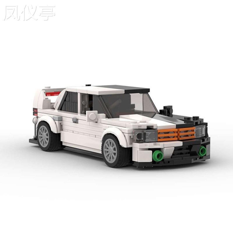 MOC兼容积木套装极品飞车22奔驰190E益智拼装车模型国产玩具