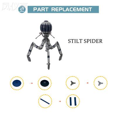 1018号C7629三联机器人MOC-65366星战系列拼搭积木玩具模型摆件