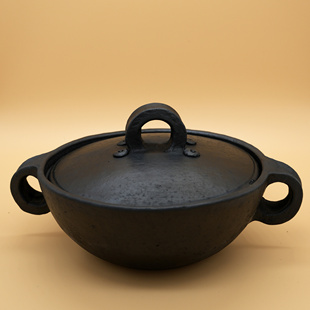 几多黑陶手工三环锅煮锅（2L）一年质保