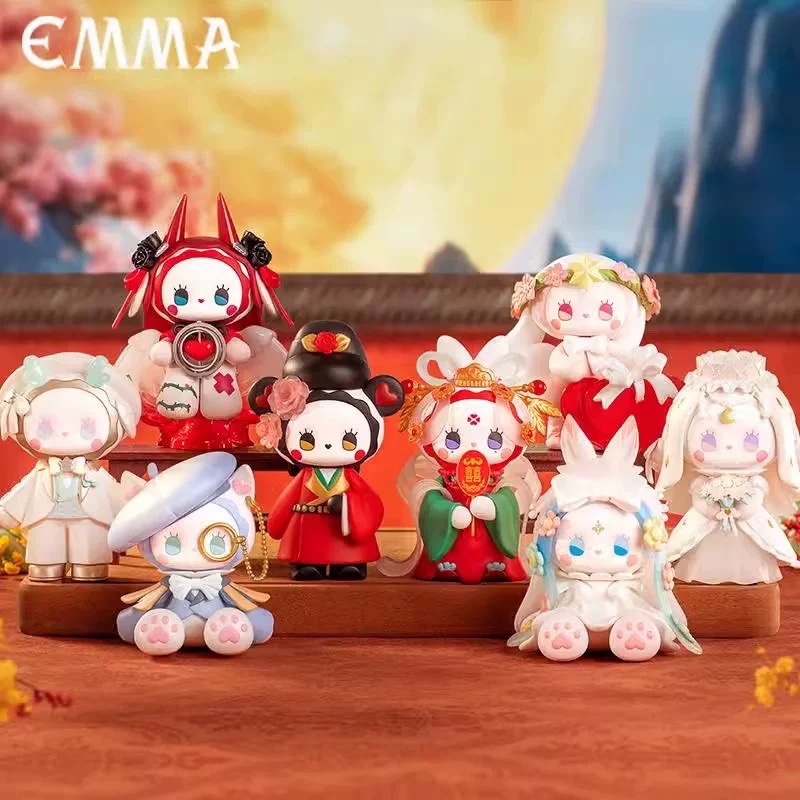 正版EMMA秘境森林挚爱系列盲盒潮玩手办可爱公仔桌面摆件女生礼物