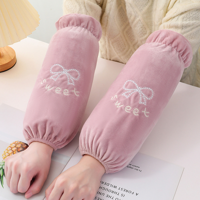 袖套女秋冬季长款护袖手袖厨房工作防污套袖学生防脏可爱袖头袖筒