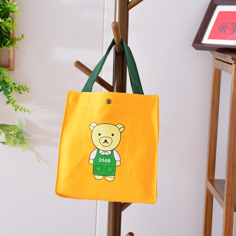 帆布包手提袋子宝宝外出小布袋学生儿童拎包婴儿便捷包杂物手提包