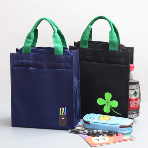 小学生手提袋美术包帆布拎书袋