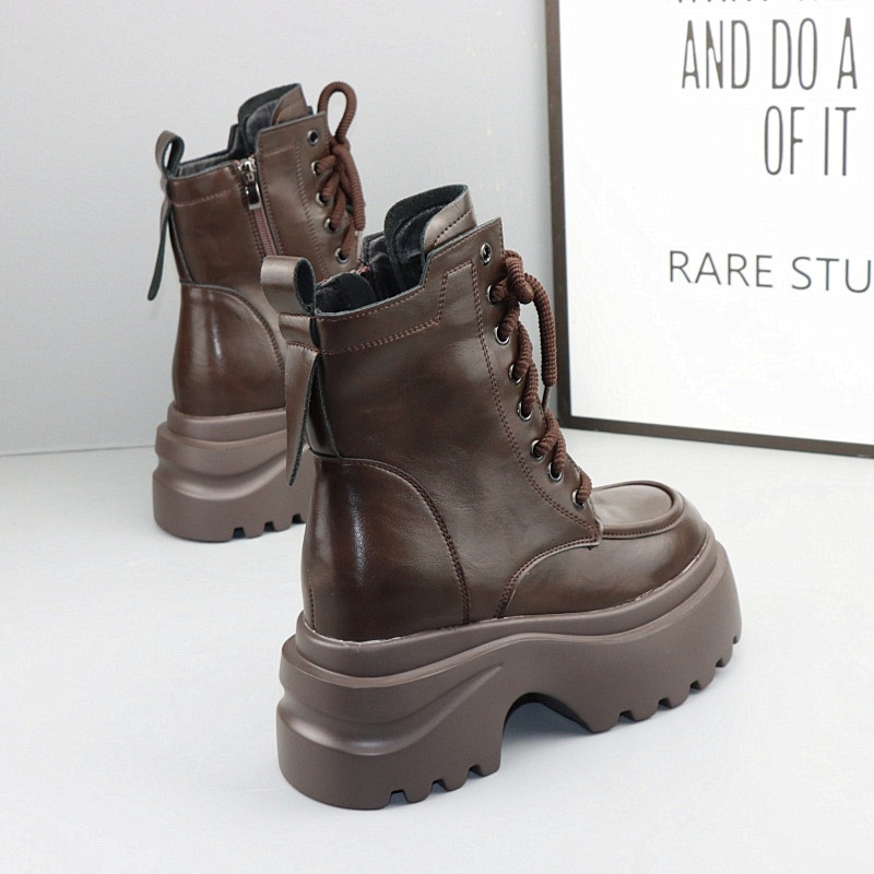 小个子显瘦显高10CM内增高马丁靴