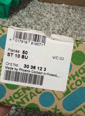 3036123菲尼克斯ST 10 BU - 直通式接线端子3