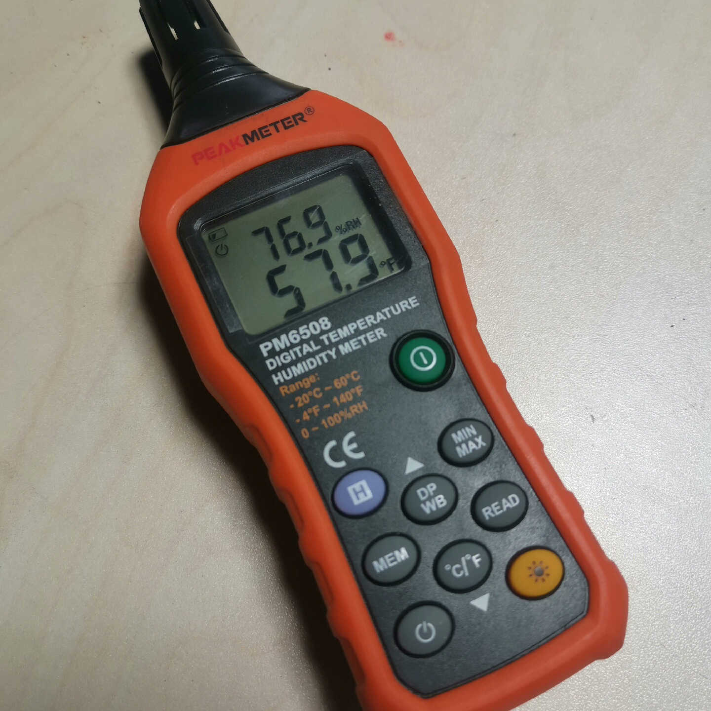 PM6508数字温湿度表，95新，闲置不用，需要的来