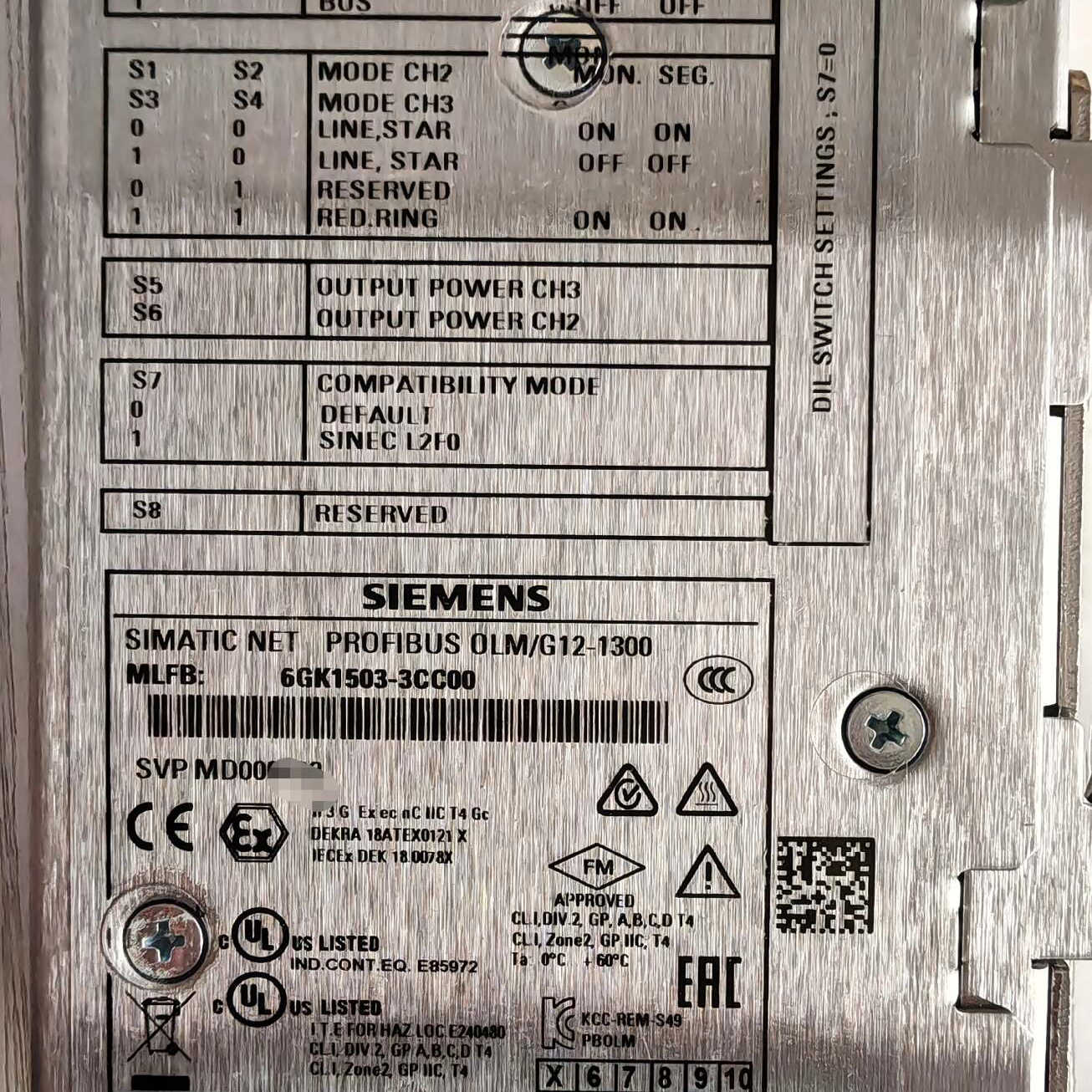 6GK1503-3CC00充新裸机，成色好，功能包好无损，有