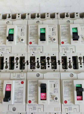 三菱漏电开关：NV125-CVF、100A。实物拍摄，成色如