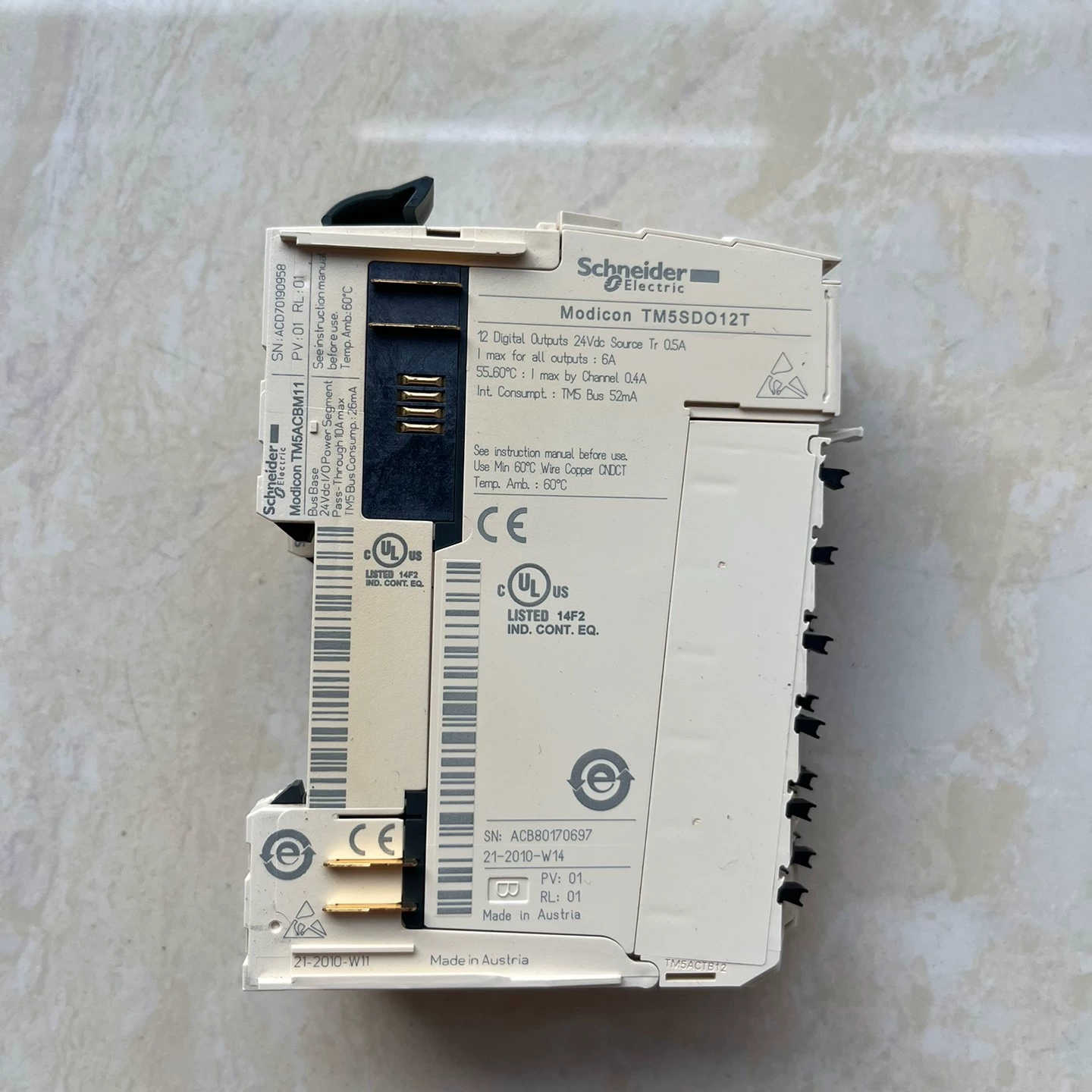 TM5SDO12T，PLC模块TM5SD012T