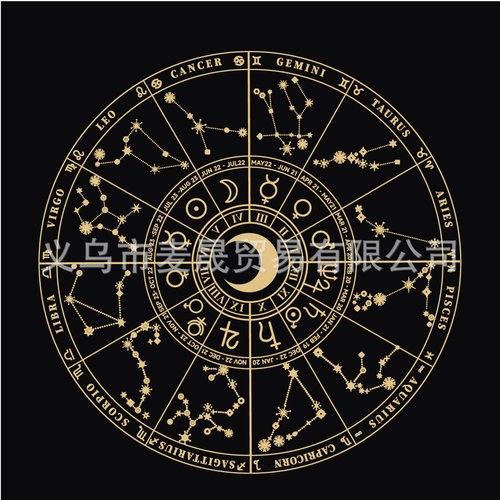 塔罗牌掼蛋德州专用绒布桌布橡胶桌垫防滑便携扑克卡牌星月