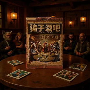 響乐骗子酒吧桌游卡牌55张团建桌游纸牌酒吧用防水可