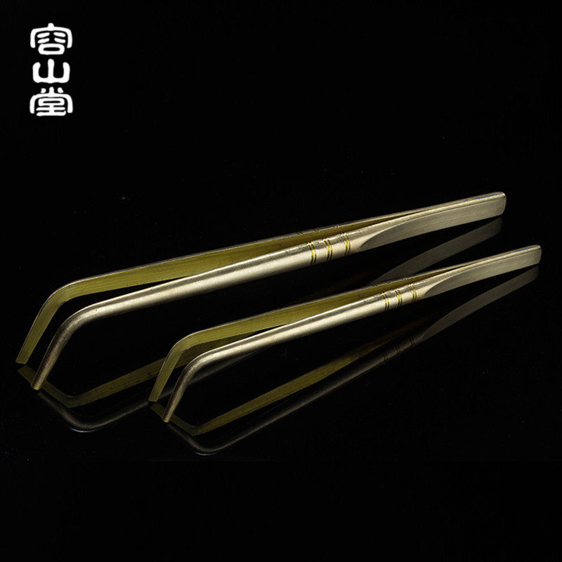 容山堂铜茶夹茶钳茶杯夹茶镊子茶则夹子功夫茶具配件茶道六君子,餐饮具,茶夹,淘宝优惠券,粉丝福利购,淘宝优惠卷