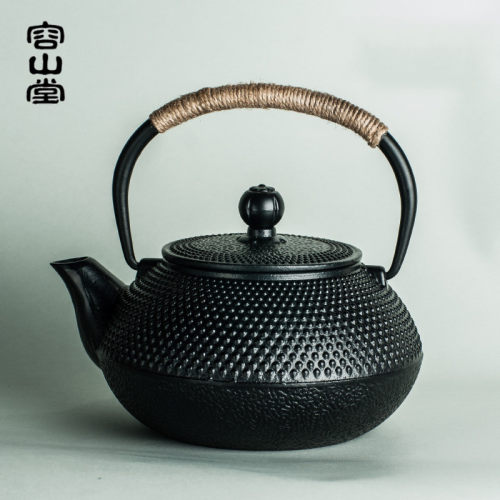 容山堂 苏韵生铁壶 铸铁茶壶 煮茶烧水壶牡丹富贵 - 封面