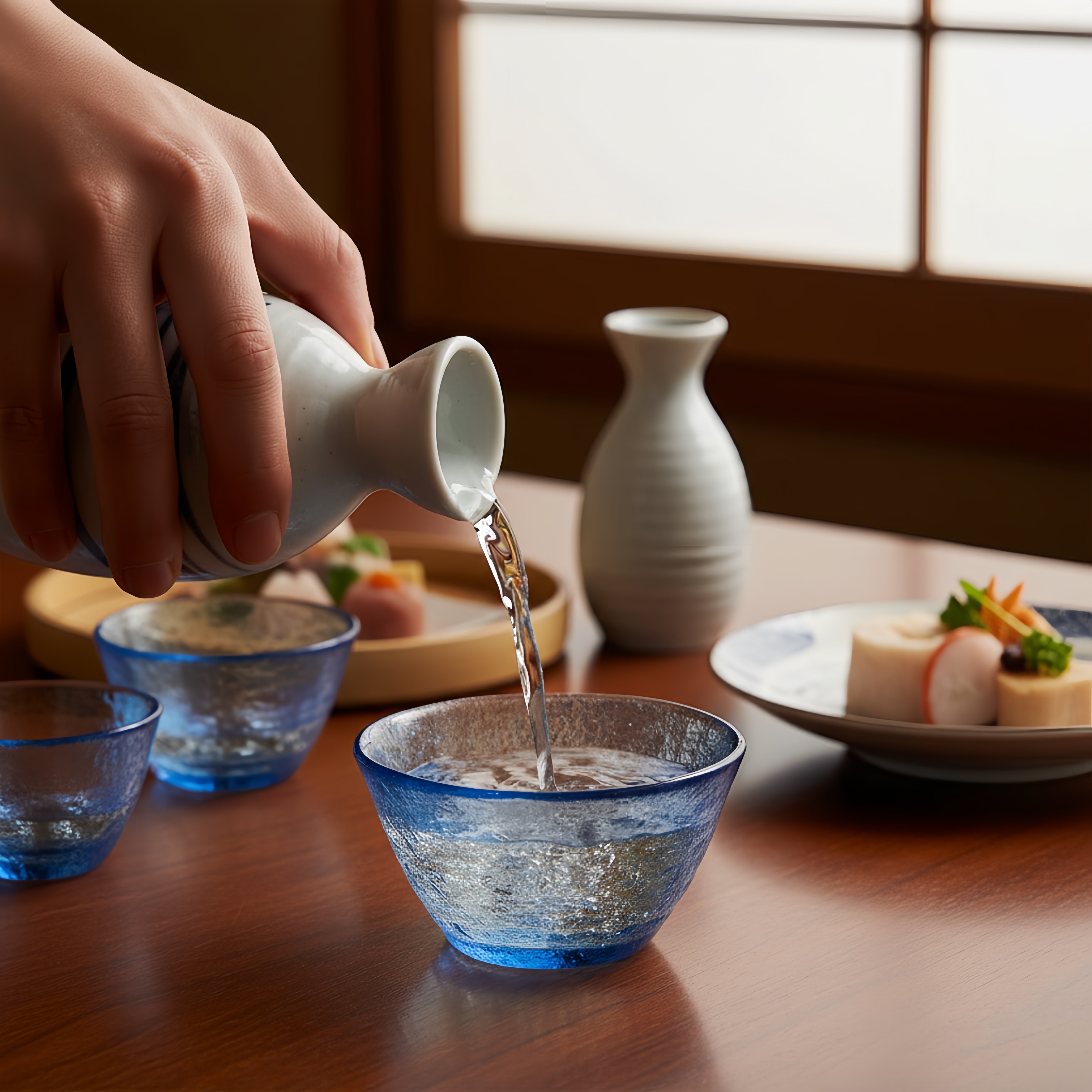 同合日本进口东洋佐佐木日式清酒杯手工家用玻璃小酒杯耐热茶杯子