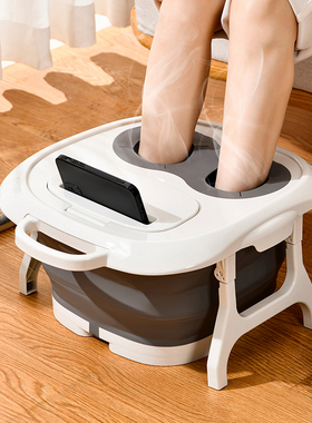 可折叠泡脚桶家用过小腿洗脚足浴盆伸缩旅行便携式带按摩养生神器