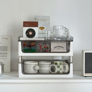 防尘杯架桌面杯子收纳置物架客厅水杯茶杯放咖啡玻璃杯架子收纳盒