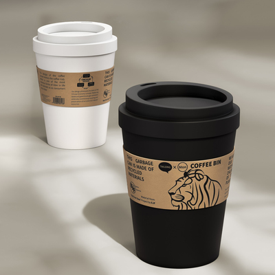 咖啡杯垃圾桶家用客厅带盖