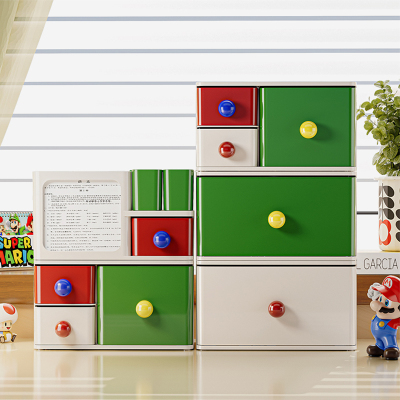 桌面收纳多巴胺自由组合收纳盒