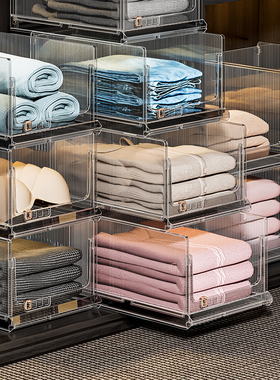 衣柜收纳分层神器家用可折叠收纳箱衣服衣物裤子整理抽屉储物盒子