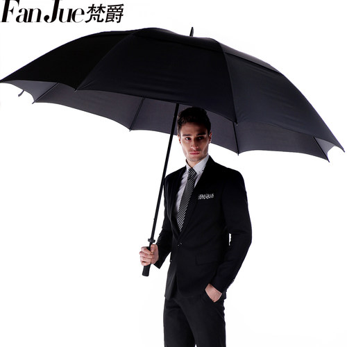 梵爵雨伞男士长柄双层女迎宾风暴