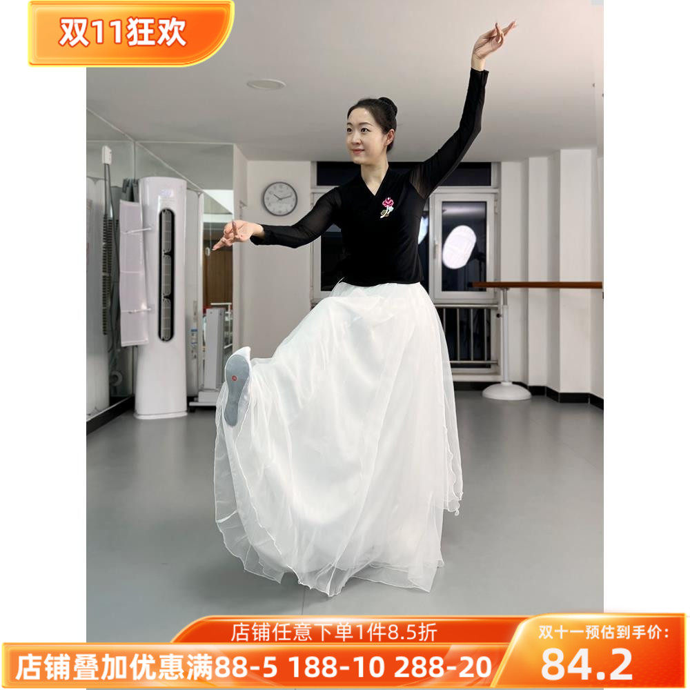 朝鲜族舞蹈服装上衣女大摆裙练习裙民族民间舞演出表演服专业