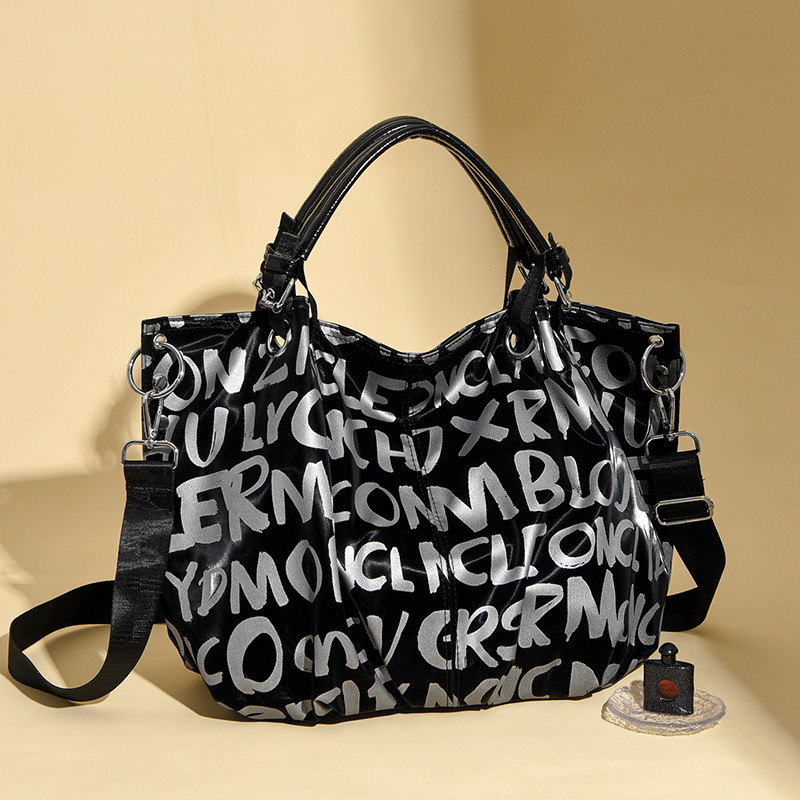 高级感尼龙牛津布手提包包女2026新款大容量托特包百搭单肩斜挎包