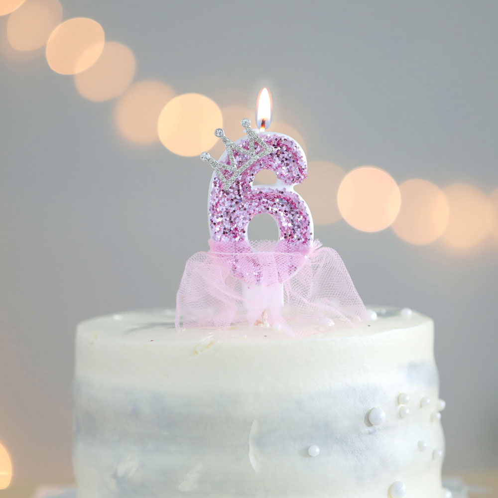 儿童数字生日蜡烛周岁百天派对布置创意火焰生日蛋糕装饰纪念日