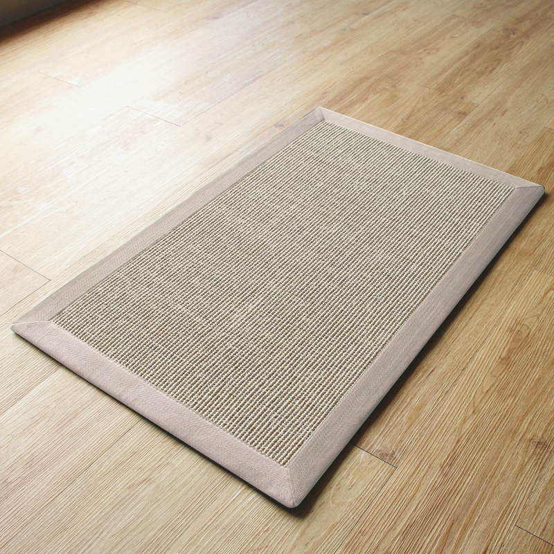 塞尚玄关进门剑麻地垫防滑脚垫北欧客厅茶几地毯入户耐磨门垫定制