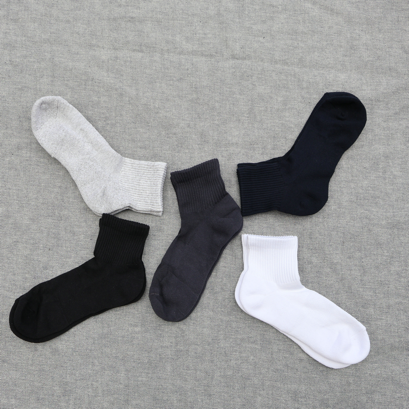 秋冬新款 全棉毛圈 透气  休闲运动 中帮男袜