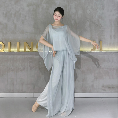 衣霓子古典舞纱衣套装飘逸仙女冬