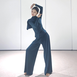 舞蹈练功服一整套古典舞服装秋冬现代舞长袖上衣2025新款跳舞专用