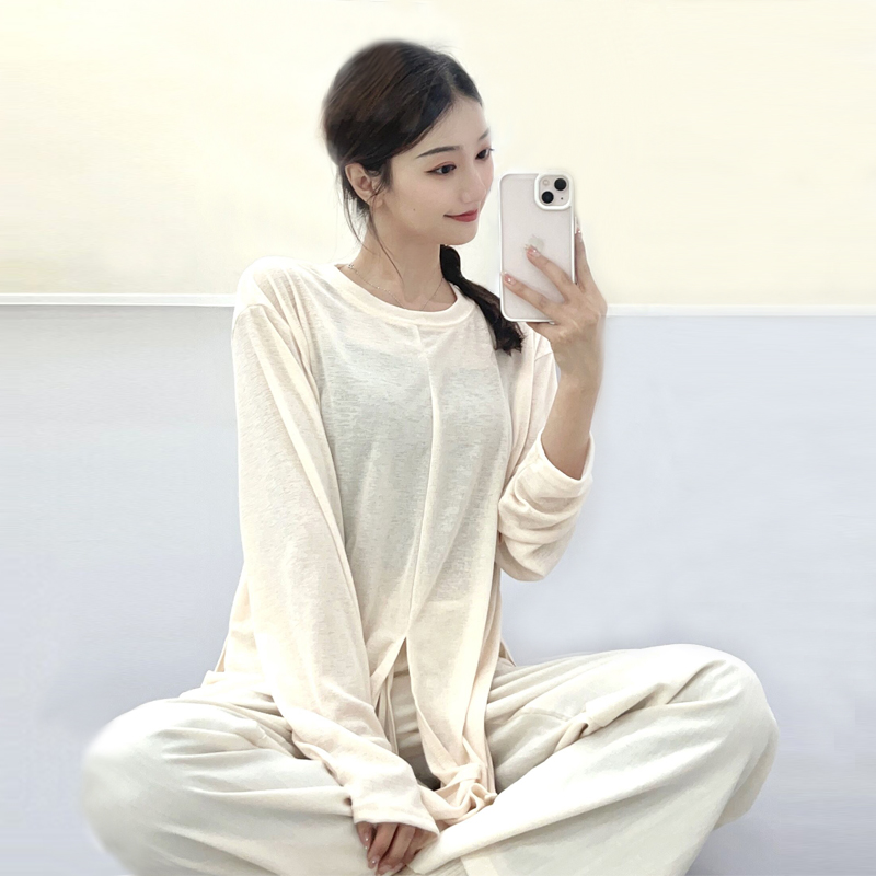 衣霓子一衣两穿现代舞服宽松罩衫