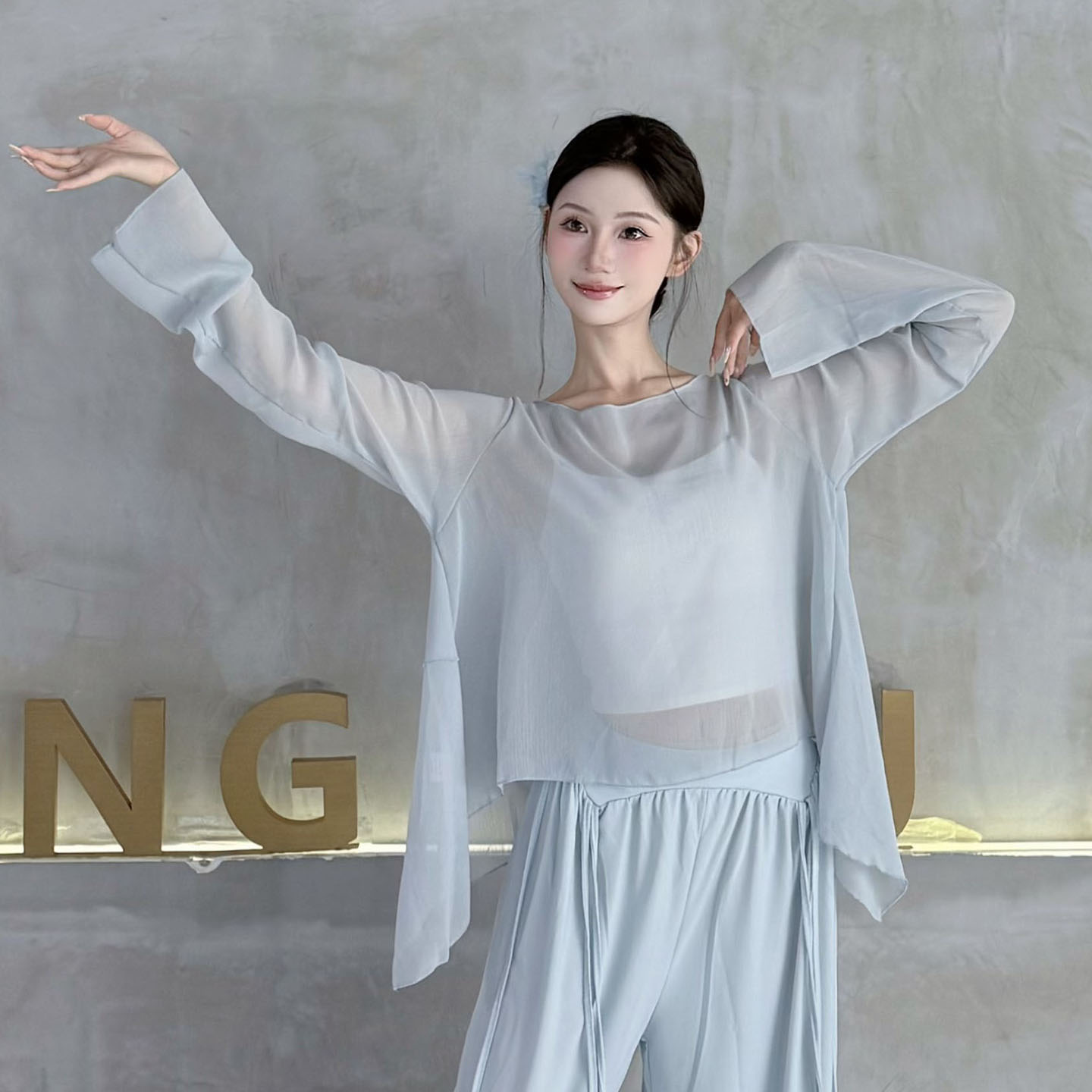衣霓子古典舞纱衣好看的舞蹈服女图片