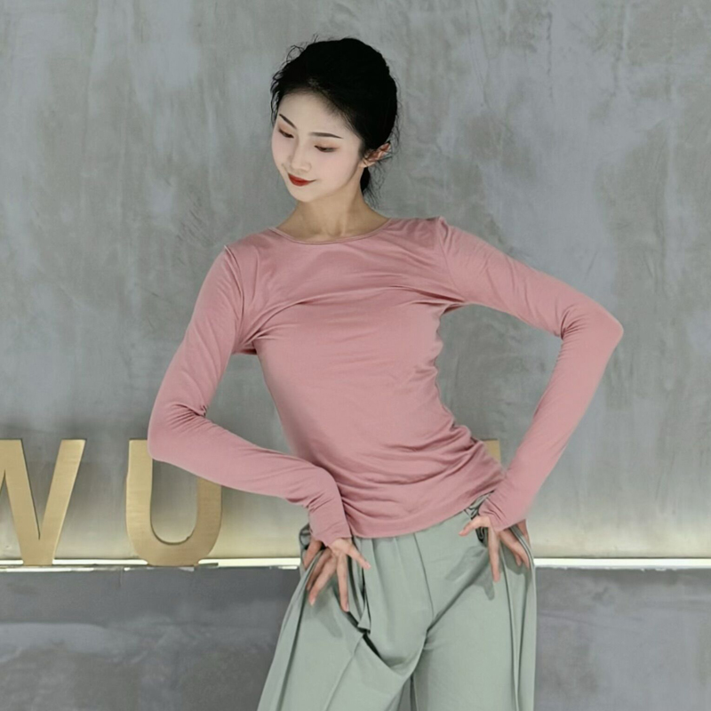 衣霓子现代舞套指长袖艺考服装