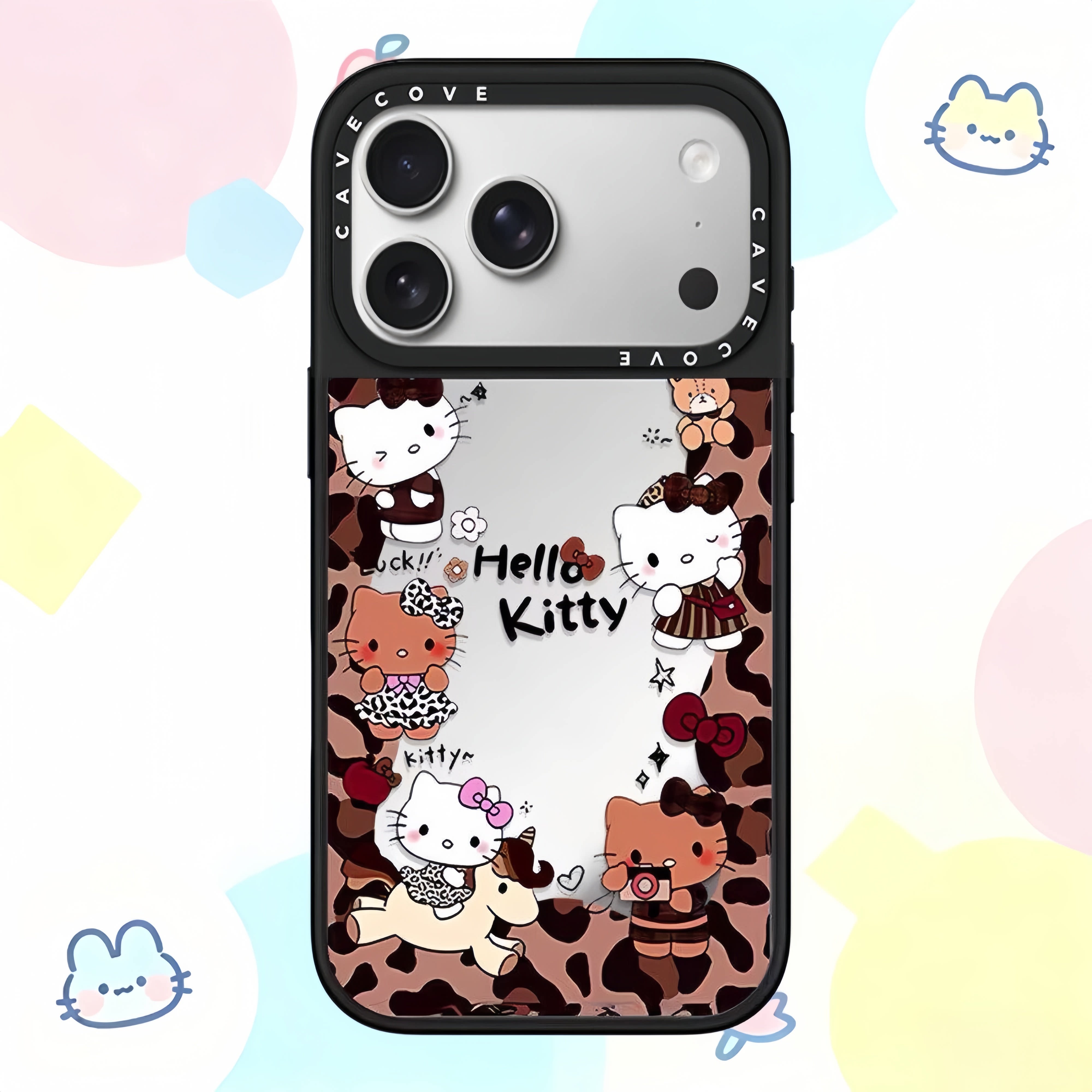 caset1fy联名甜酷豹纹HelloKittyHelloiphone17promax手机壳适用苹果16pro磁吸15plus卡通14可爱17Air防摔13图片