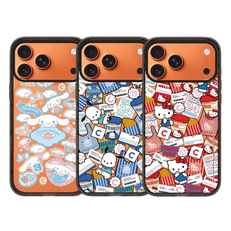 【韩国】黑皮凯蒂猫环绕星宇橙适用iPhone17ProMax/Air手机壳苹果16pro防摔15plus女14磁吸13透明12保护