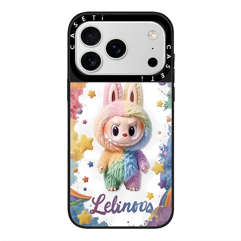 CASETlFY新品联合玩偶白色拉布布适用苹果17promax壳/iphone16promax/15pro/14plus/13p/12p套case的tify